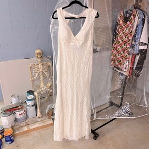 Large white formal dress